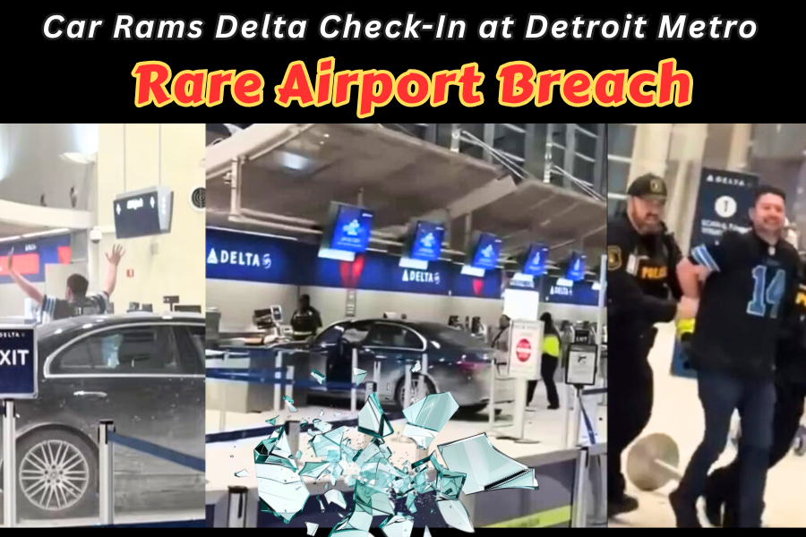 Rare Airport Breach: Car Rams Delta Check-In at Detroit Metro