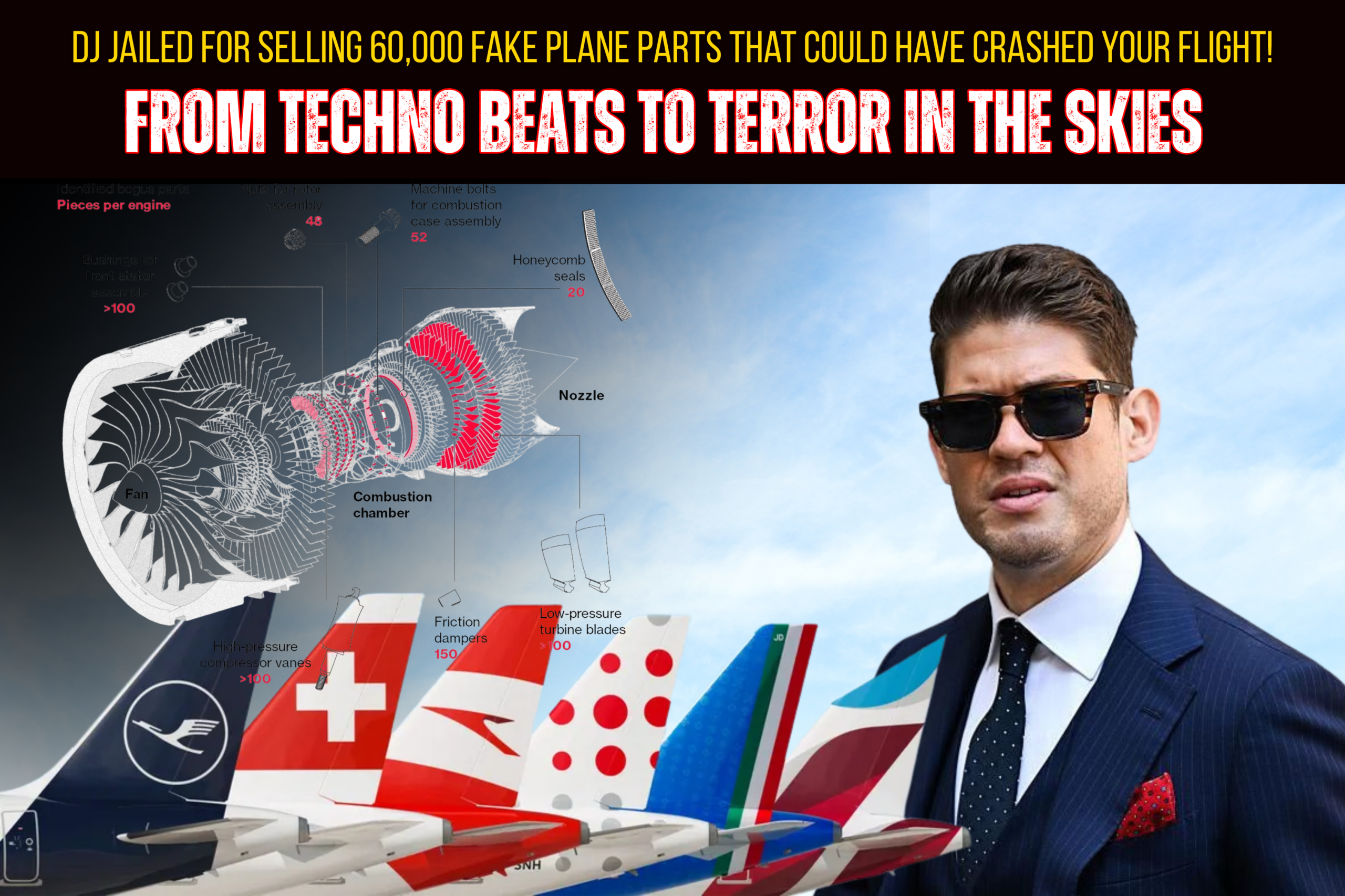 DJ Jailed for Selling 60,000 FAKE Plane Parts